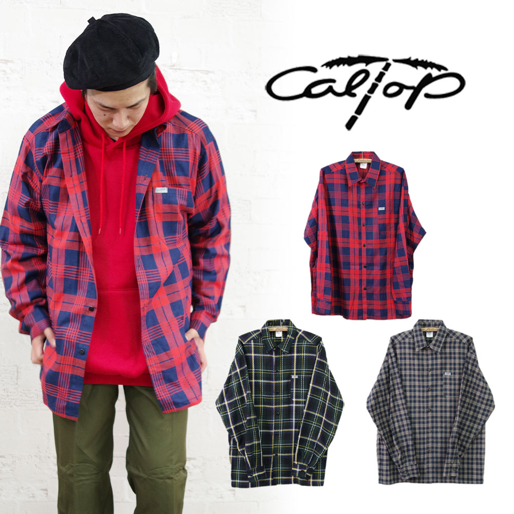 CalTop(キャルトップ)】FLANNEL L/S SHIRT フランネルシャツ | LIME ON