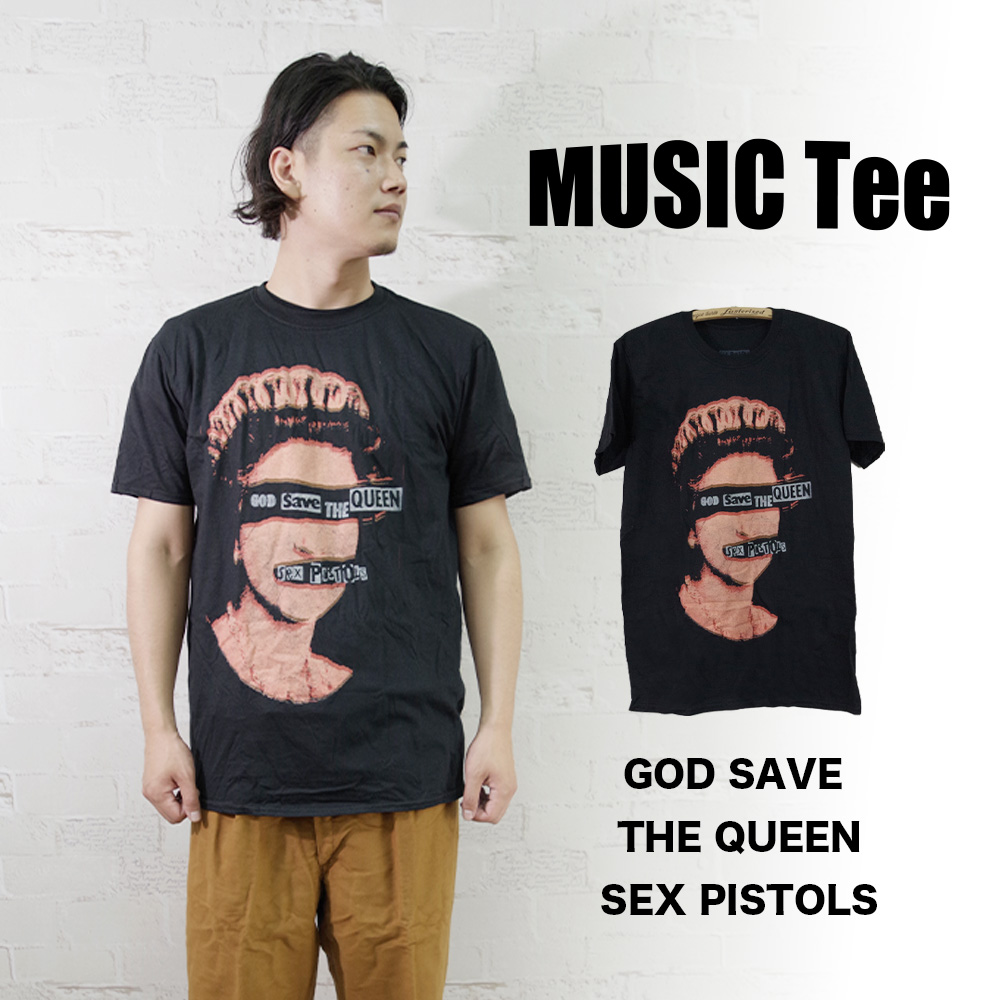 【MUSIC Tee(ミュージックティー)】GOD SAVE THE QUEEN-SEX PISTOLS セックスピストルズ