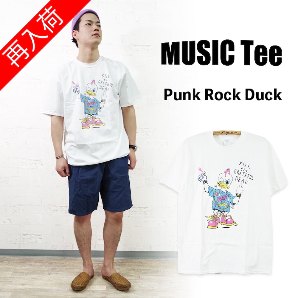【MUSIC Tee(ミュージックティー)】Punk Rock Duck (As Worn By Kurt Cobain, NIRVANA)パンクロックダック ニルヴァーナ