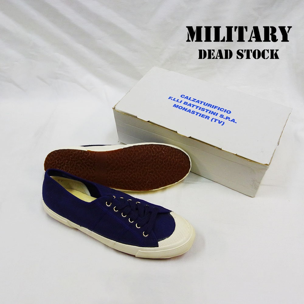 【MILITARY DEADSTOCK(ミリタリーデッドストック)】DEADSTOCK Marina Militare Italiana Sailor Deck Shoes デッドストック イタリア海軍セーラーデッキシューズ