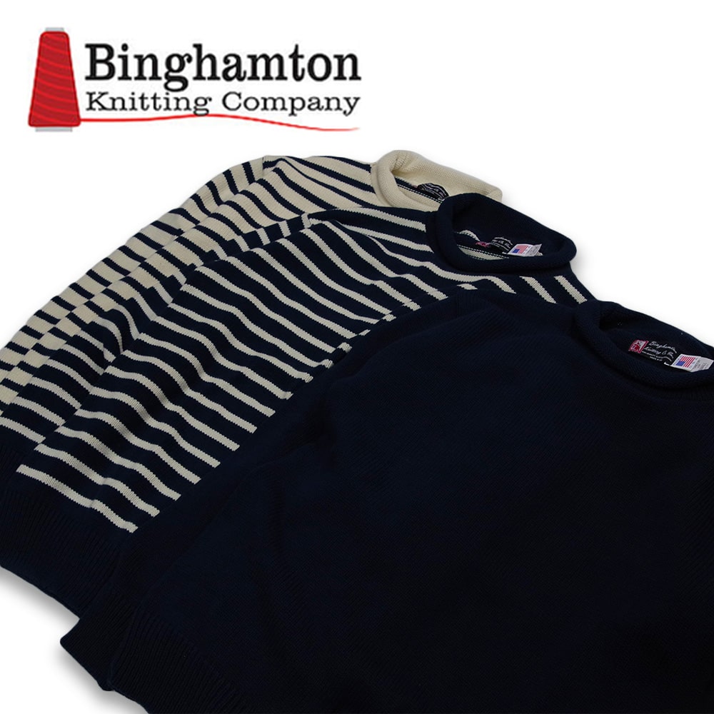 【Binghamton Knitting Company (ビンガムトンニッティングカンパニー)】Cotton Rollneck Sweater コットン ロールネック セーター
