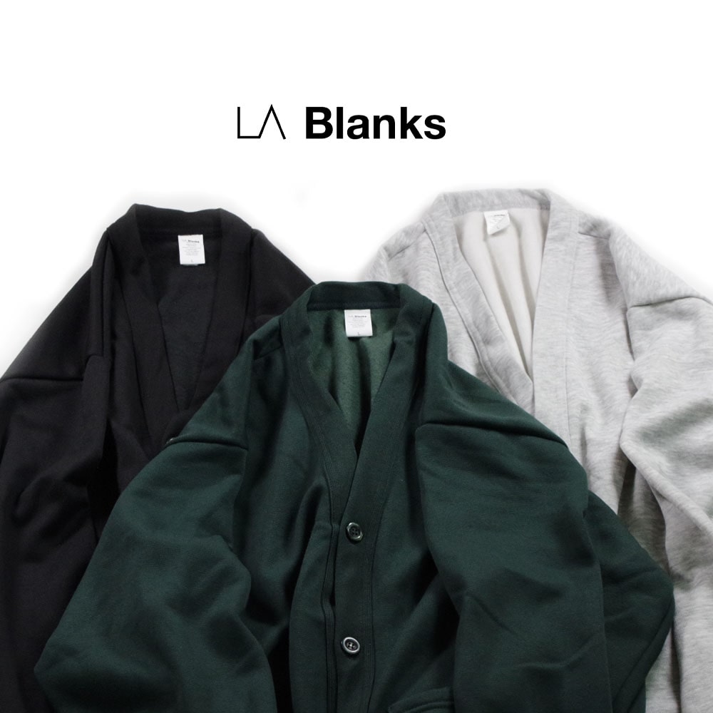 【LA BLANKS(エルエーブランクス)】Made In USA Classic Fleece Cardigan アメリカ製 クラシックフリースカーディガン