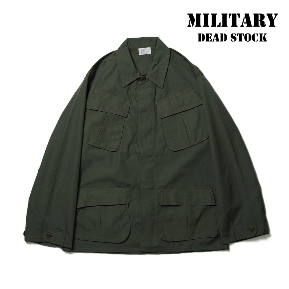 【MILITARY DEADSTOCK(ミリタリーデッドストック)】DEADSTOCK US MADE JUNGLE FATIGUE JKT REPRODUCT OLIVE デッドストック アメリカ製 ジャングルファティーグジャケット 民生品 オリーブ
