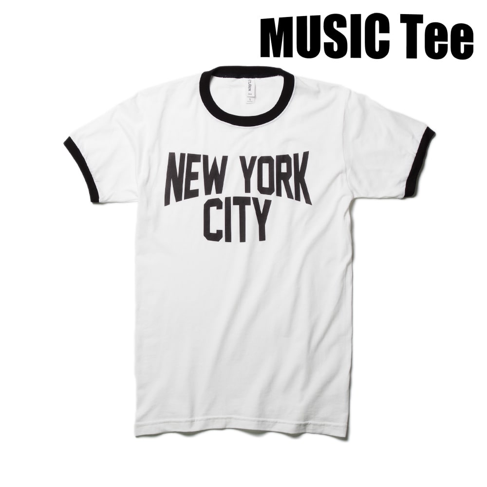 【MUSIC Tee(ミュージックティー)】NEW YORK CITY (As Worn By John Lennon) ニューヨークシティ リンガーTee ジョン・レノン