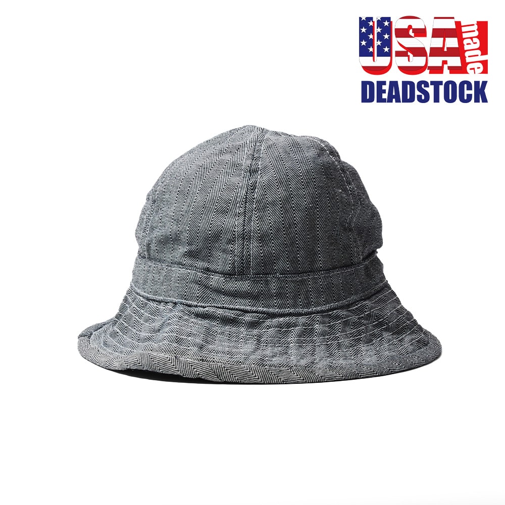 【USA Made DEADSTOCK(アメリカ製デッドストック)】 USA製 DOME HAT herringbone TYPE2 アメリカ製ドームハット ヘリンボーンタイプ2