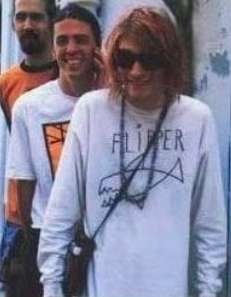 送込 FLIPPER カートコバーン着用 フリッパー 半袖Tシャツ 白 Lサイズ