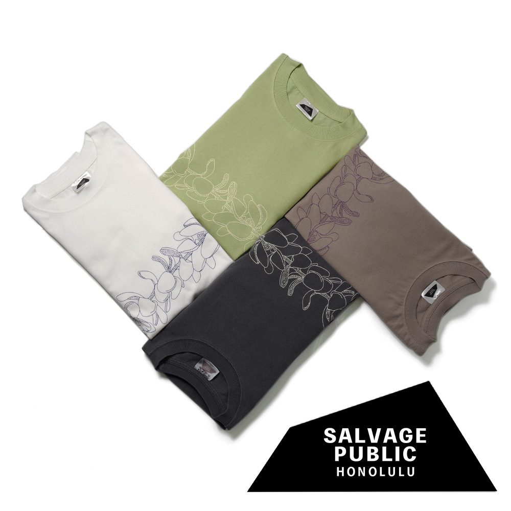 【SALVAGE PUBLIC サルヴェージ・パブリック】Pigment L/S Tee(Double Lei) ピグメントロングスリーブTeeシャツ ダブルレイ