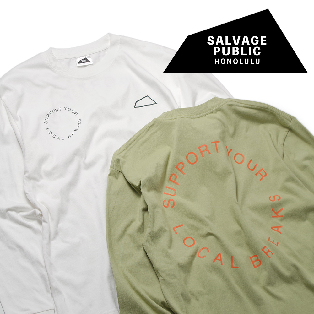 【SALVAGE PUBLIC(サルヴェージ・パブリック)】Pigment L/S Tee(S.Y.L.B) ピグメントロングスリーブTeeシャツ サポートユアローカルブレークス