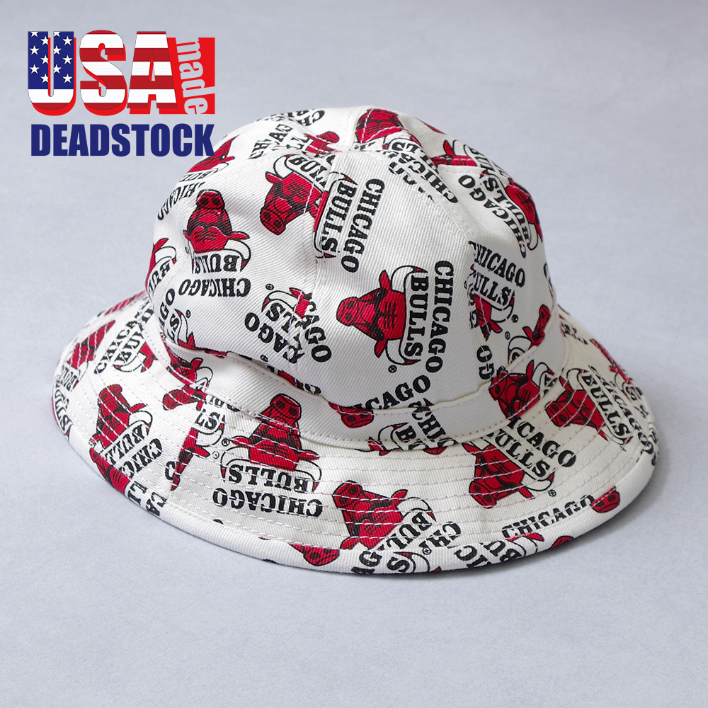 【USA Made DEADSTOCK(アメリカ製デッドストック)】 USA製 DOME HAT CHICAGO BULLS アメリカ製ドームハット シカゴブルズ