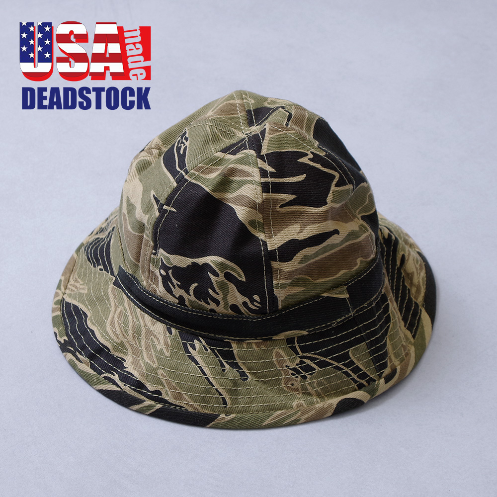 【USA Made DEADSTOCK(アメリカ製デッドストック)】 USA製 DOME Tiger Stripe #1 アメリカ製ドームハット タイガーストライプ1