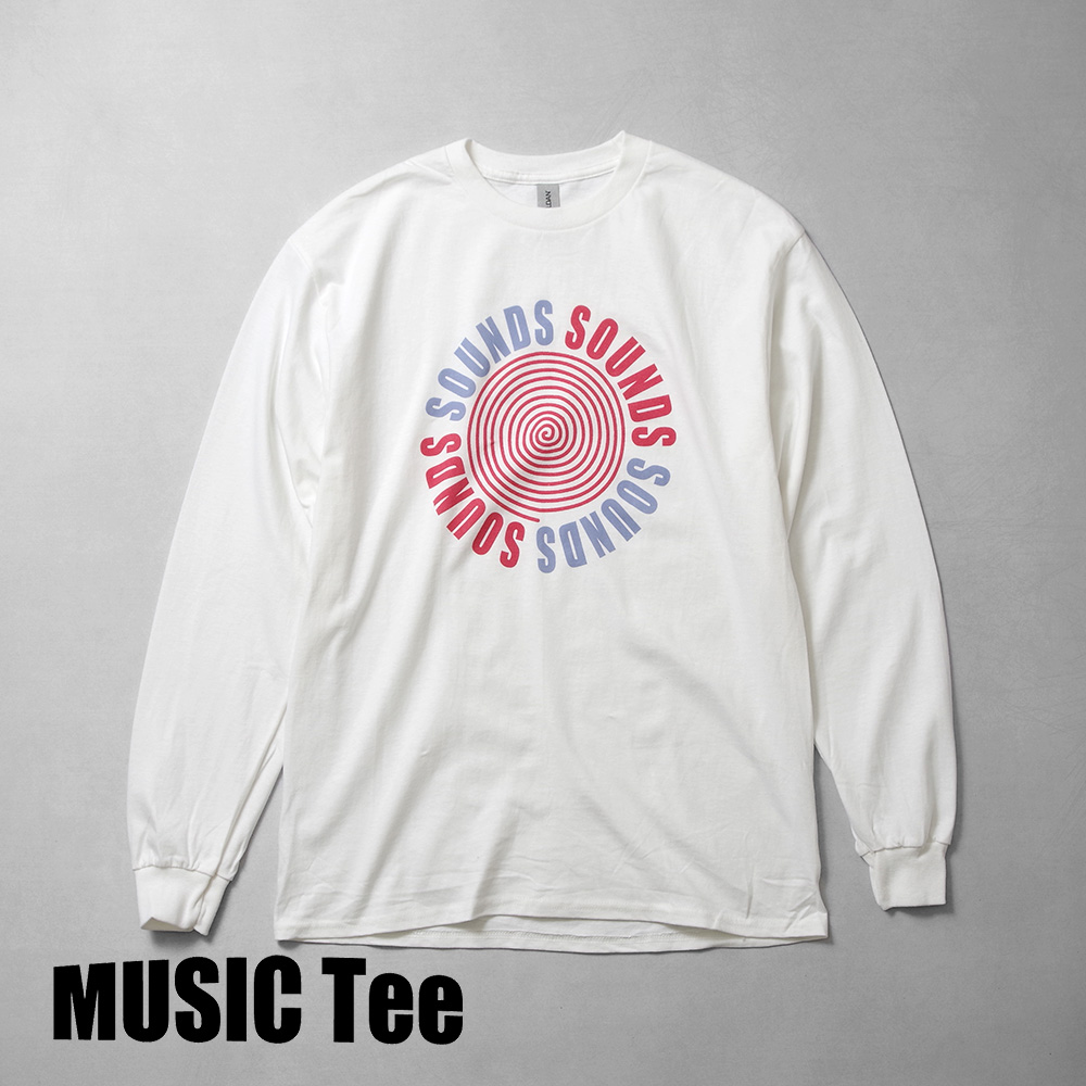 【MUSIC Tee ミュージックティー】L/S Tee SOUNDS (As Worn By Kurt Cobain, NIRVANA) ロンTee 長袖Tee サウンズ　ニルヴァーナ カート・コバーン