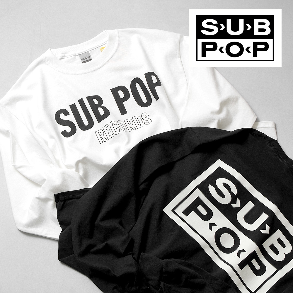 【MUSIC Tee ミュージックティー】L/S TEE “SIMPLE LOGO” -SUB POP ロンTee シンプルロゴ サブポップ