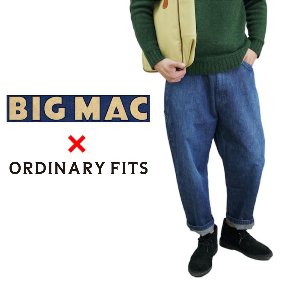 【BIG MAC made by ORDINARY FITS(ビッグマック メイドバイ オーディナリーフィッツ)】30%OFF! デニムペインターパンツ