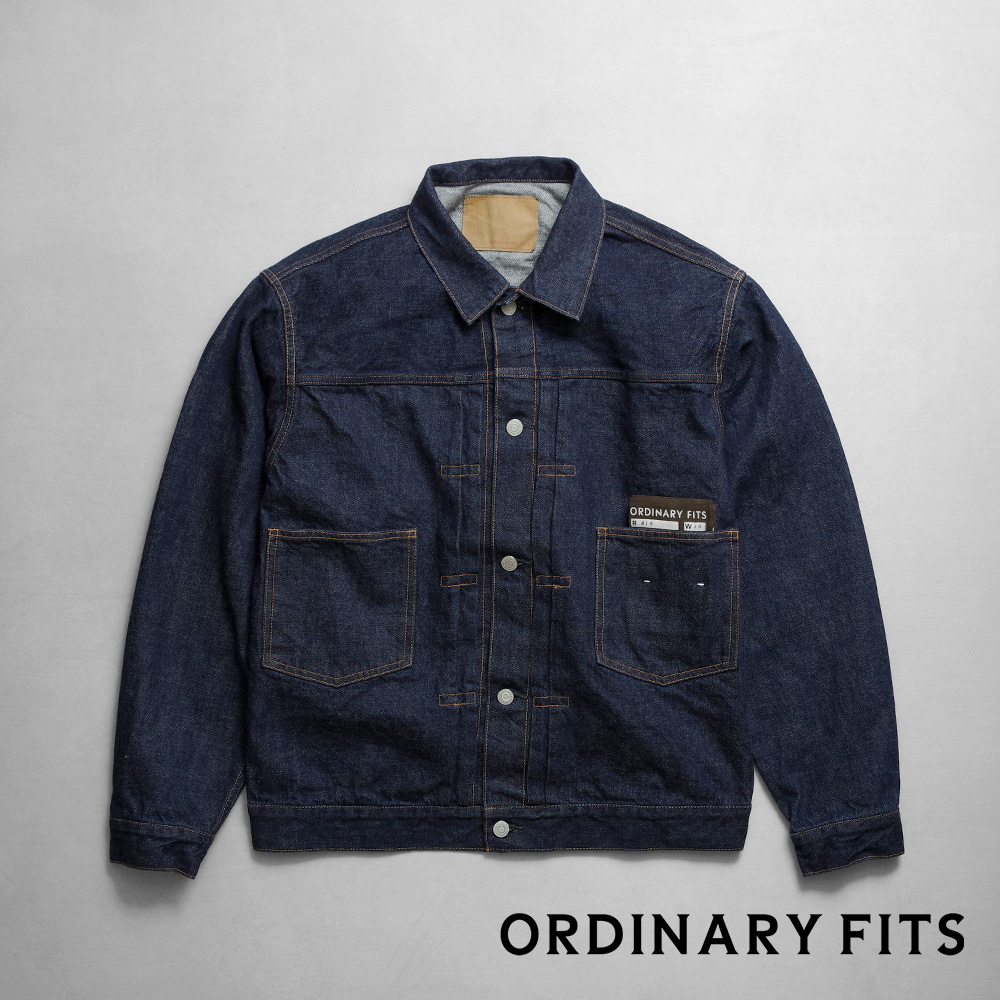 【ORDINARY FITS オーディナリーフィッツ】DENIM JACKET DOUBLE POCKET ONE WASH デニムジャケット ダブルポケット ワンウォッシュ