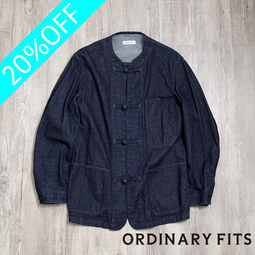 【ORDINARY FITS(オーディナリーフィッツ)】CHINA COVERALL OW チャイナカバーオール