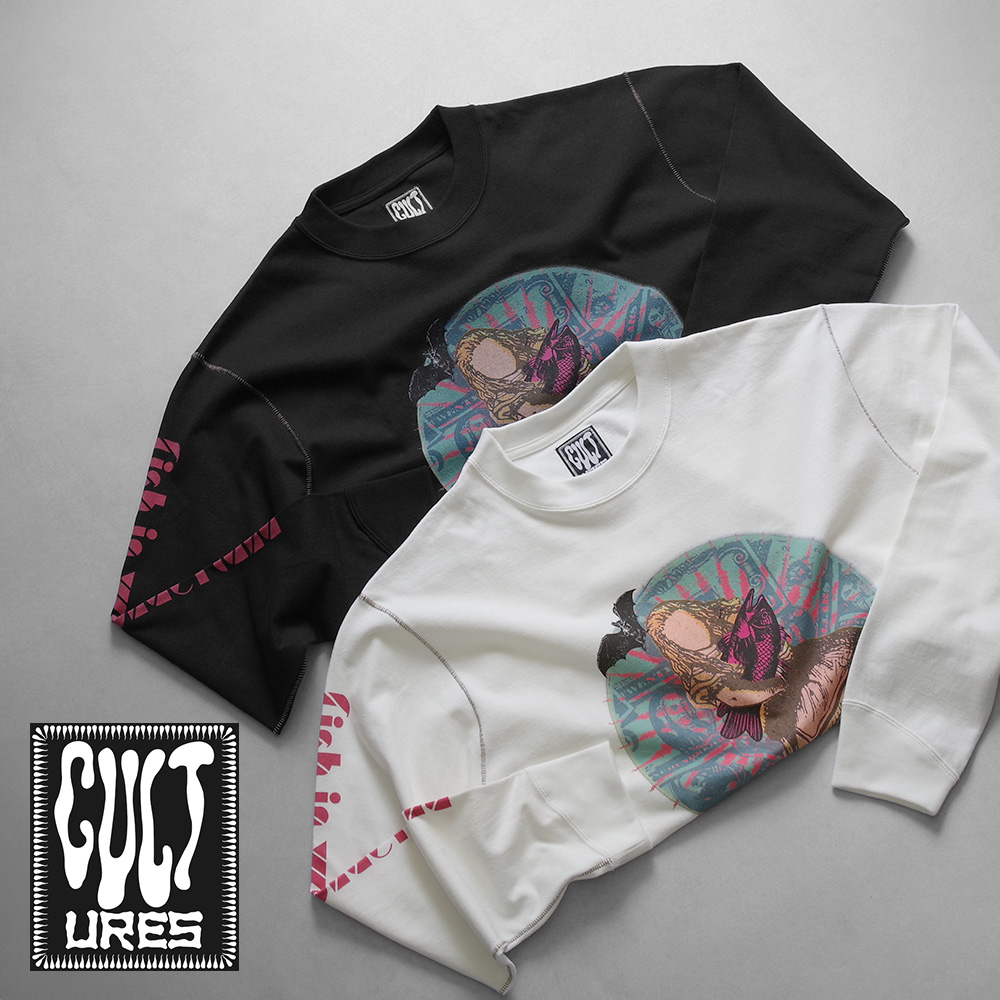 【CULTURES カルチャーズ】F.I.W L/S Tee フィッシュインワンダーランド 長袖Tシャツ