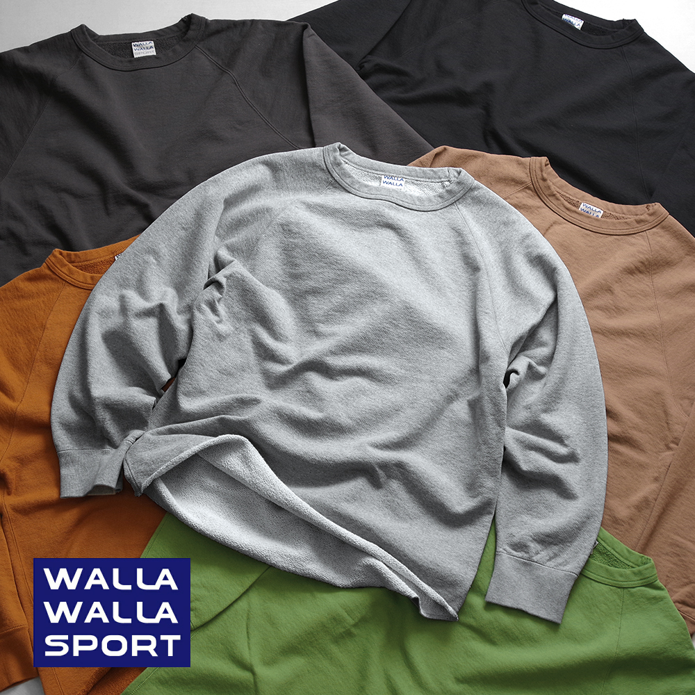 【WALLA WALLA SPORT ワラワラスポーツ】13oz CREW SWEAT SHIRT 13オンス クルースウェットシャツ