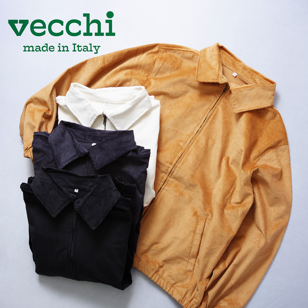 【vecchi ベッキ】Made In Italy Corduroy Work Jacket イタリア製 コーデユロイワークジャケット