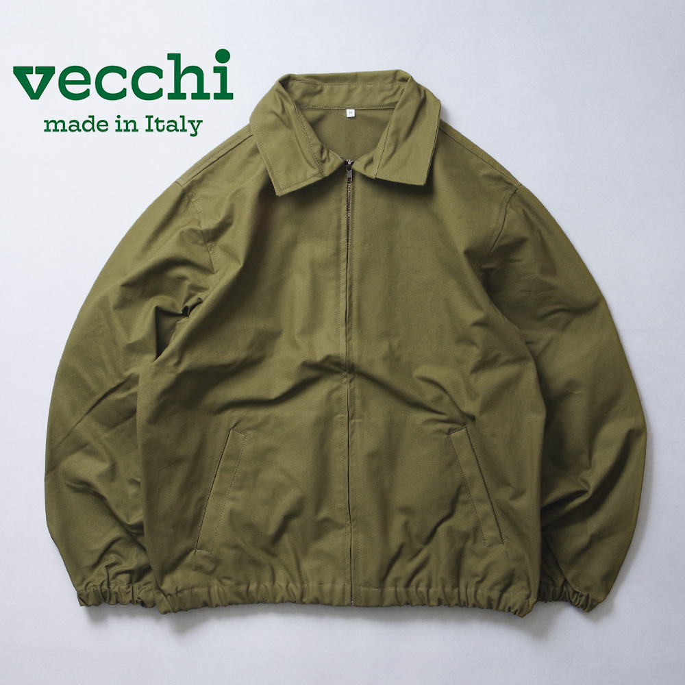 【vecchi ベッキ】Made In Italy Work Jacket LIMITED FABRIC イタリア製 ワークジャケット 限定生地 ハンガリーミリタリーカラー