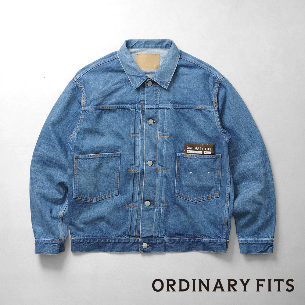 【ORDINARY FITS オーディナリーフィッツ】DENIM JACKET DOUBLE POCKET USED デニムジャケット ダブルポケット ユーズド