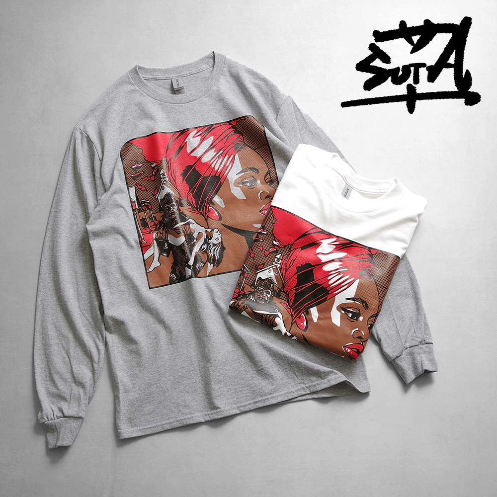 【SOTA-COMICHEAD ソウタコミックヘッド】ART PRINT L/S Tee “Valentine” アートプリント長袖Teeシャツ