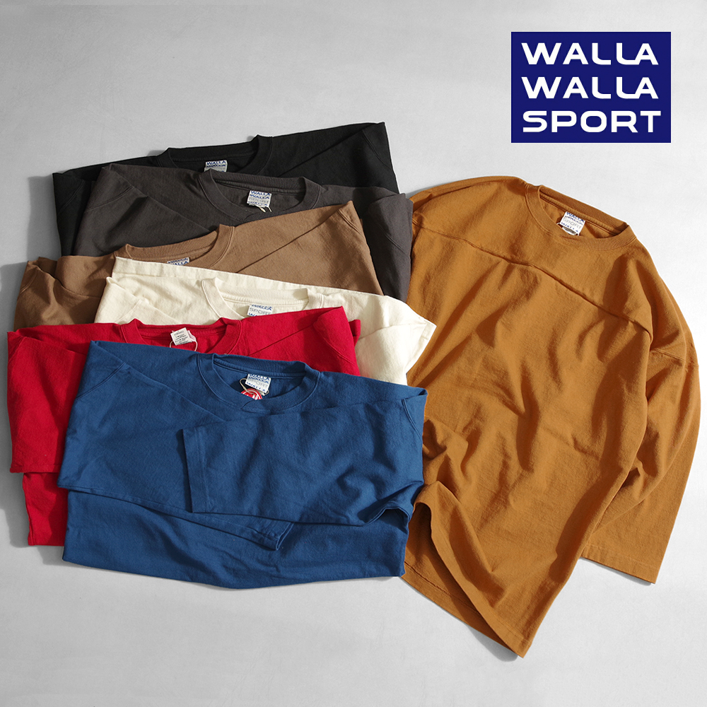 【WALLA WALLA SPORT ワラワラスポーツ】9oz 3/4 FOOTBALL TEE 9オンス 七分袖フットボールTee