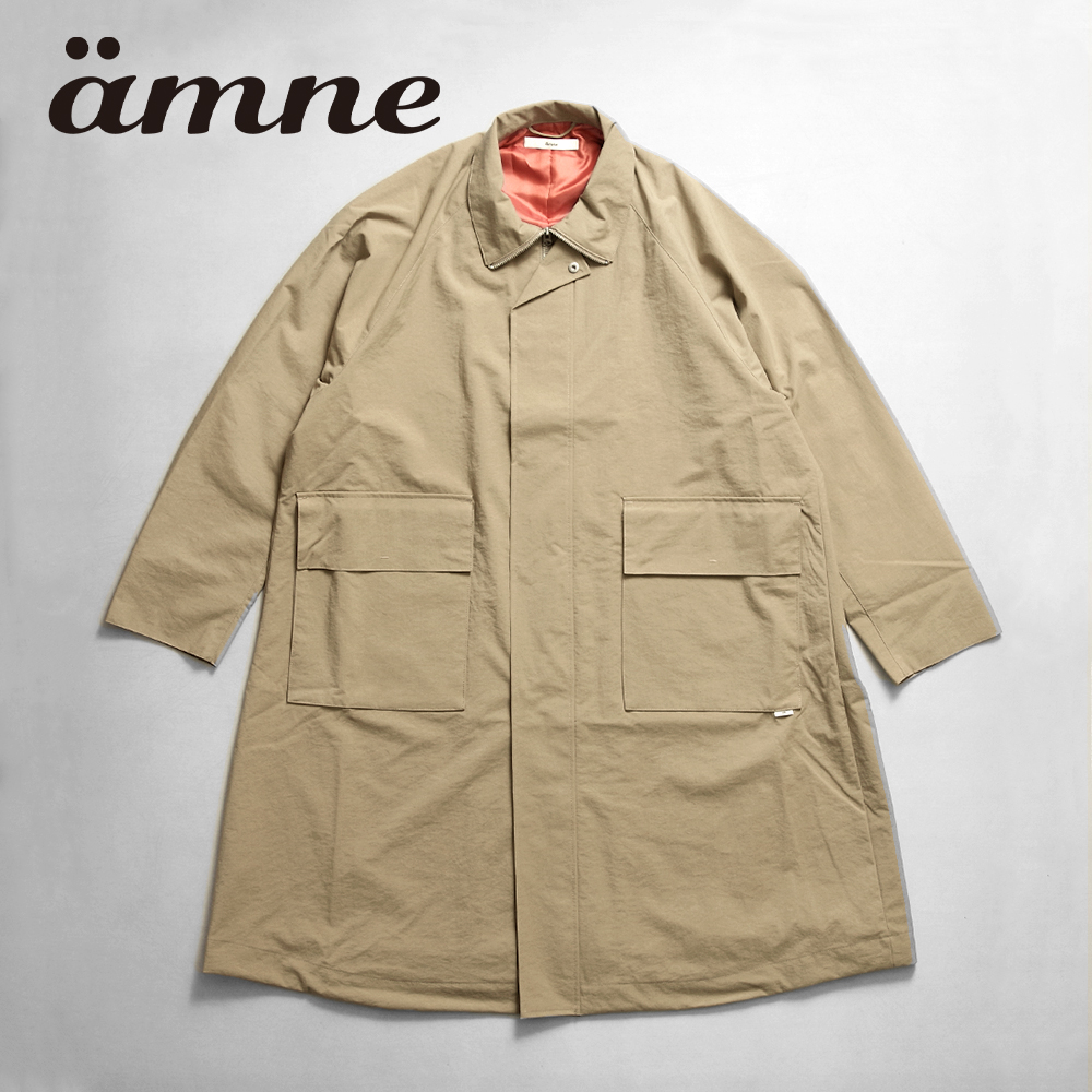 【ämne アンヌ】NYLON OX covered coat ナイロンオックス カバードコート