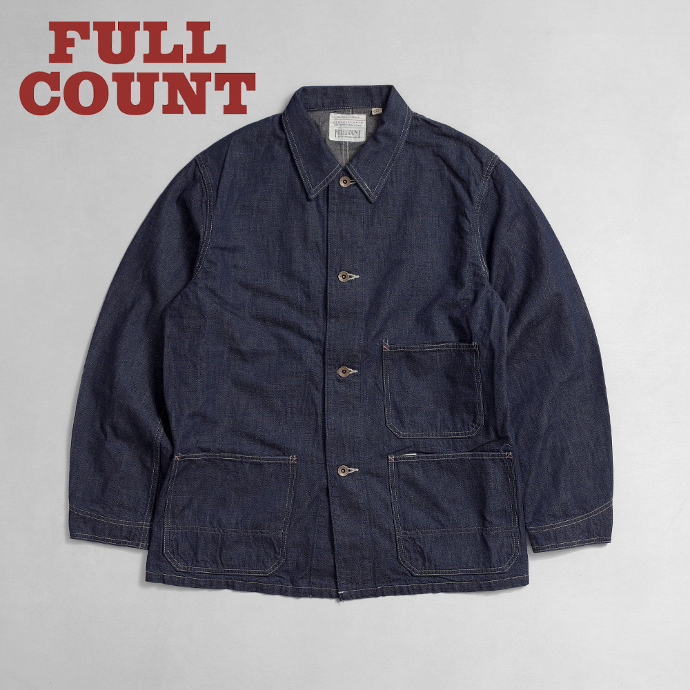 【FULLCOUNT フルカウント】2015-1 Denim Chore Jacket One Wash デニムチョアジャケット ワンウォッシュ