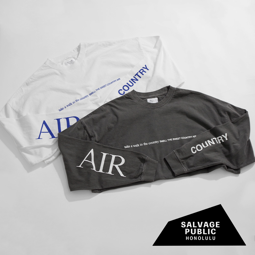 【SALVAGE PUBLIC サルヴェージ・パブリック】Pigment L/S Tee(COUNTRY AIR) ピグメントロンTee カントリーエアー