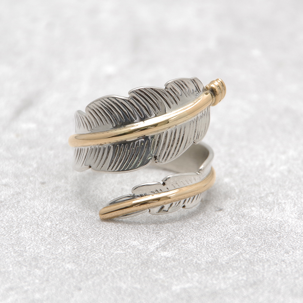 INDIAN JEWELRY インディアンジュエリー】Navajo Feather Ring ANNE 