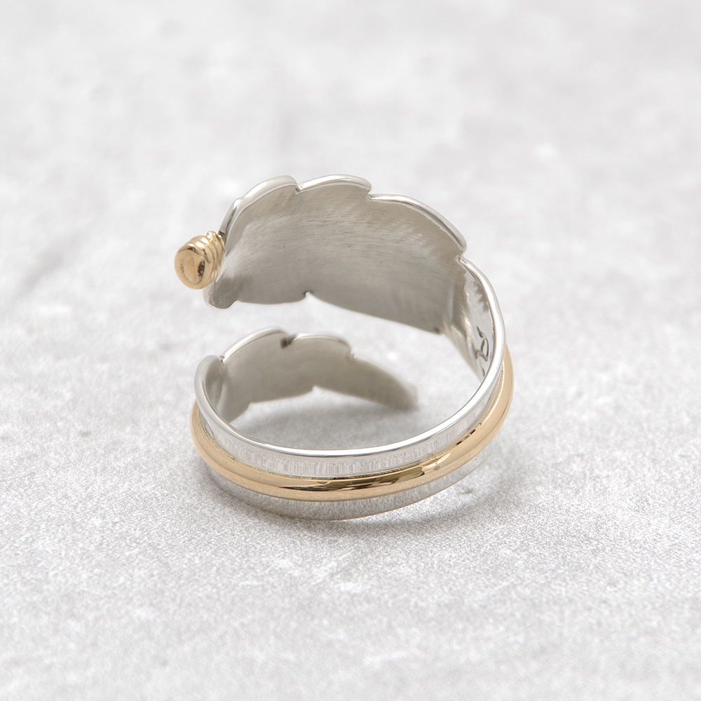 INDIAN JEWELRY インディアンジュエリー】Navajo Feather Ring ANNE