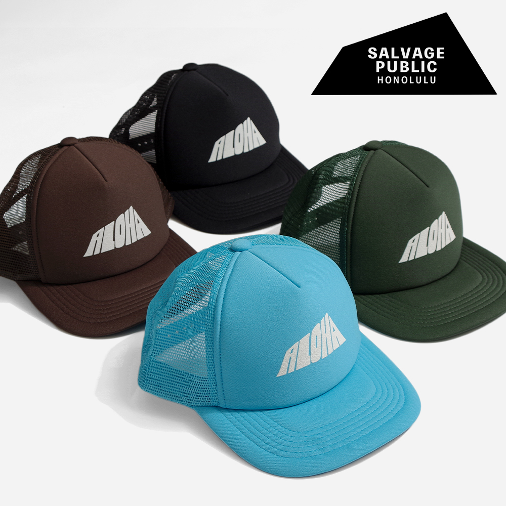 【SALVAGE PUBLIC(サルヴェージ・パブリック)】Mesh Cap ALOHA メッシュキャップ アロハ