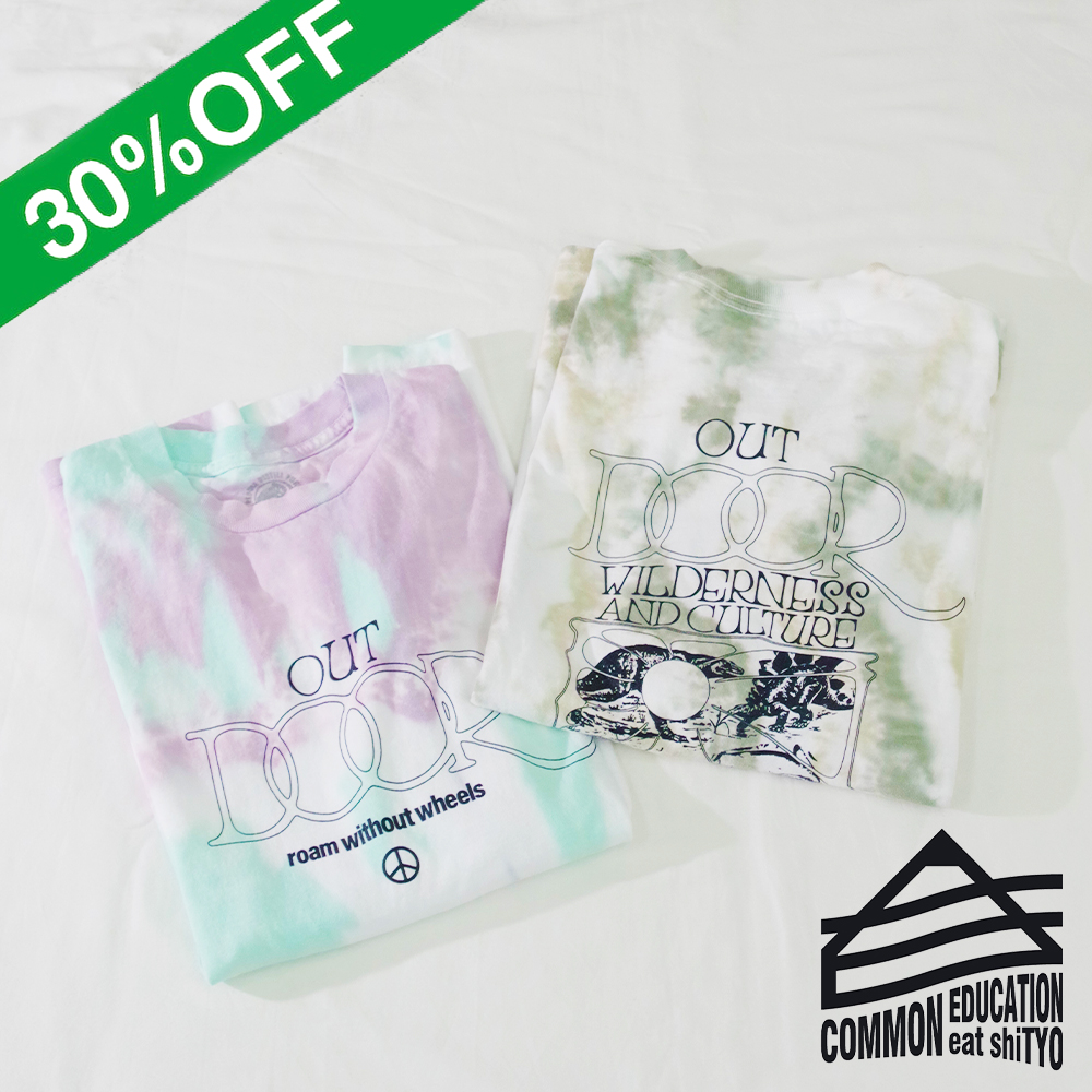 【COMMON EDUCATION コモンエデュケーション】 L/S TIE DYE TEE “OUTDOOR” ロングスリーブTee タイダイ アウトドア