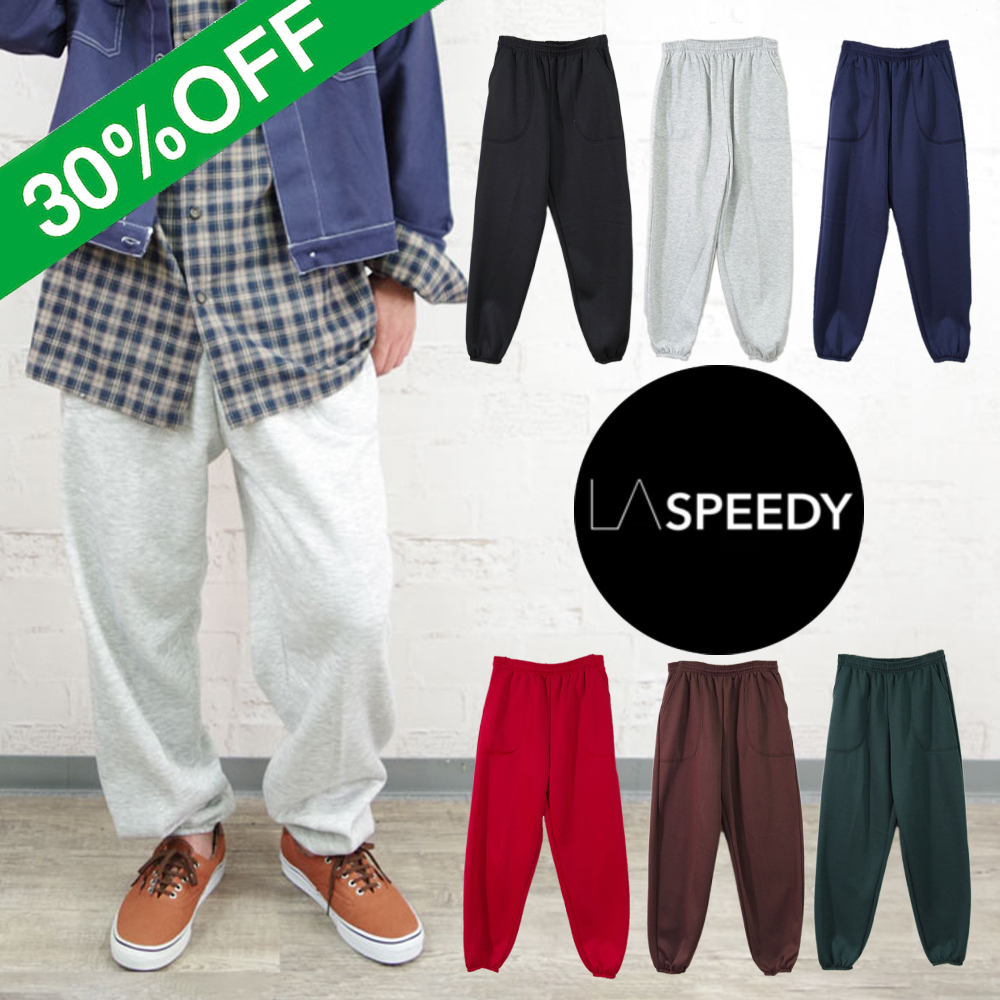 【LA SPEEDY エルエースピーディ】Classic Fleece Pocket Sweatpants クラシックフリースポケットスウェットパンツ