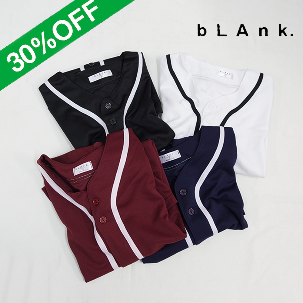 【bLAnk COMPANY ブランクカンパニー】Made In USA BASEBALL JERSEY アメリカ製 ベースボールジャージ