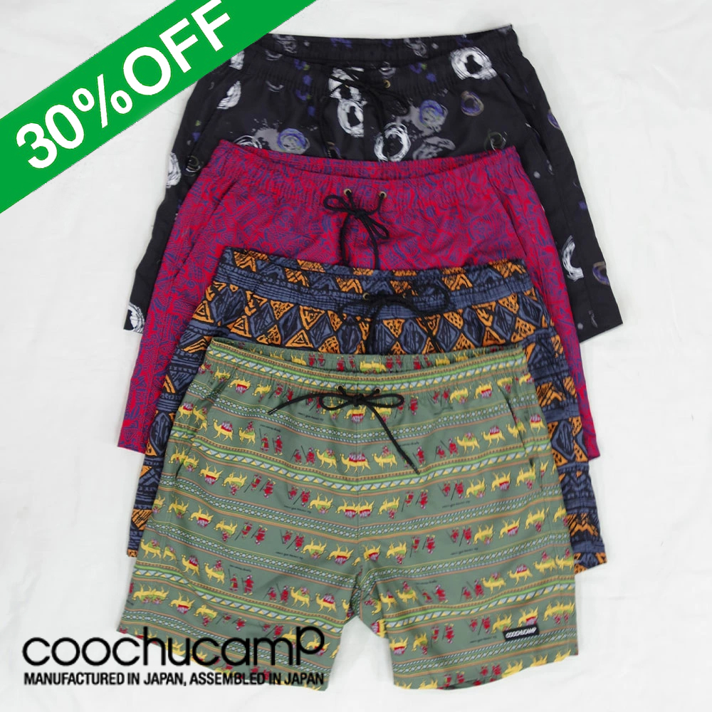 【coochucamP クーチューキャンプ】Happy Board Shorts ハッピーボードショーツ