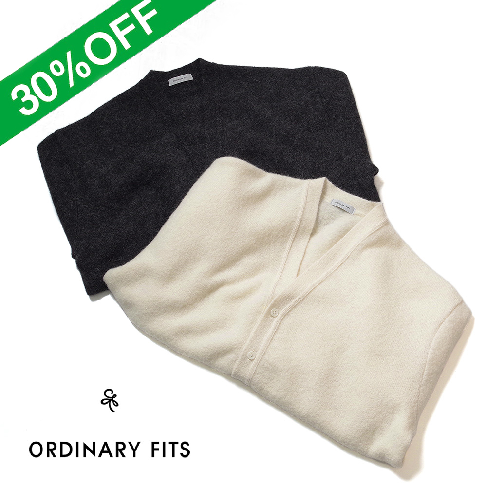 【ORDINARY FITS(オーディナリーフィッツ)】ALPACA CARDIGAN アルパカカーディガン