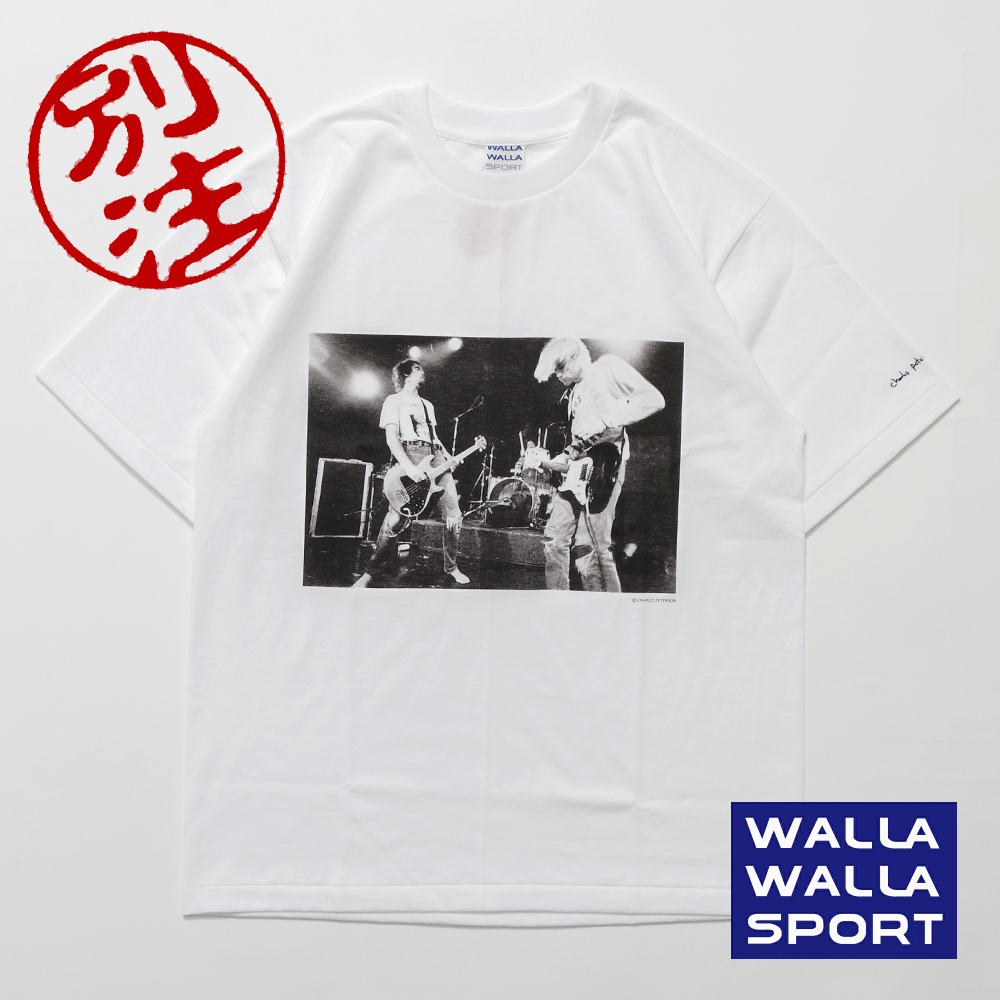 【WALLA WALLA SPORT ワラワラスポーツ】別注限定モデル S/S PRINT Tee CHARLES PETERSON “NIRVANA VANCOUVER” 半袖プリントTeeシャツ チャールズ・ピーターソン ニルヴァーナ バンクーバー
