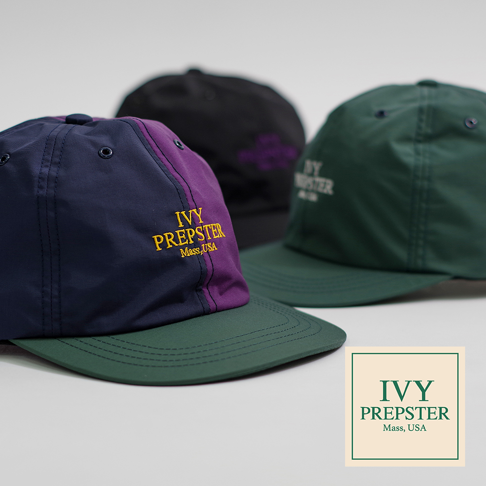 【IVY PREPSTER アイビープレップスター】Pembroke 6Panel Nylon Cap ペンブローク 6パネル ナイロンキャップ