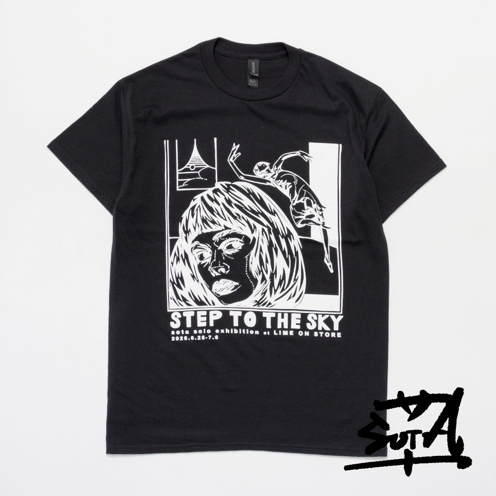 【SOTA-COMICHEAD ソウタコミックヘッド】ART PRINT S/S Tee “STEP TO THE SKY” アートプリント半袖Teeシャツ ステップトゥザスカイ