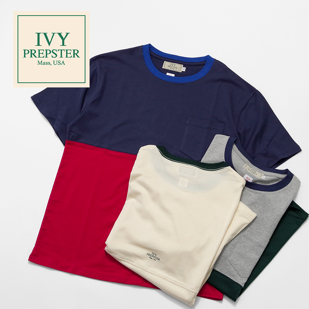 【IVY PREPSTER アイビープレップスター】Kirkland Trim S/S Tee カークランド トリム 半袖ポケットTeeシャツ