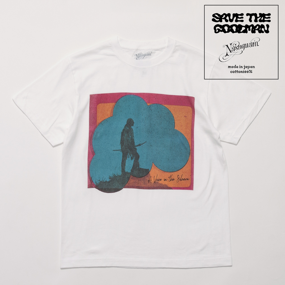 【SAVE THE GOODMAN セイヴザグッドマン】Nasngwam ナスングワム 限定コラボTee A Voice In The Silence