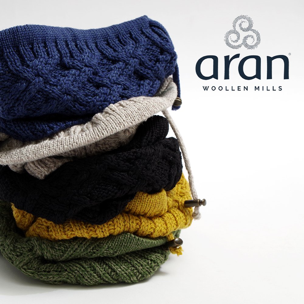 【ARAN WOOLLEN MILLS アランウーレンミルズ】Made In IRELAND ARAN SNOOD アイルランド製 メリノウール アランスヌード
