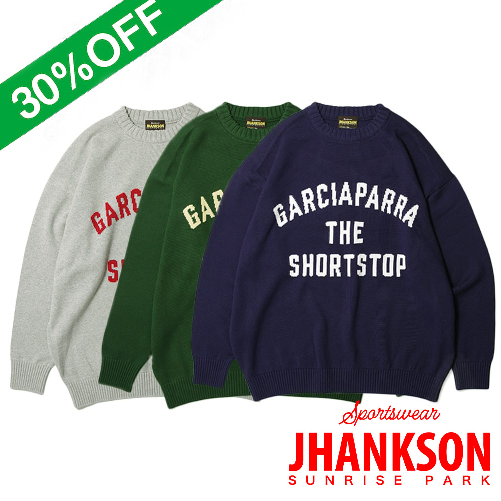 【JHANKSON ジャンクソン】GARCIAPARRA COTTON100% KNIT ガルシアパーラ コットン100%ニット