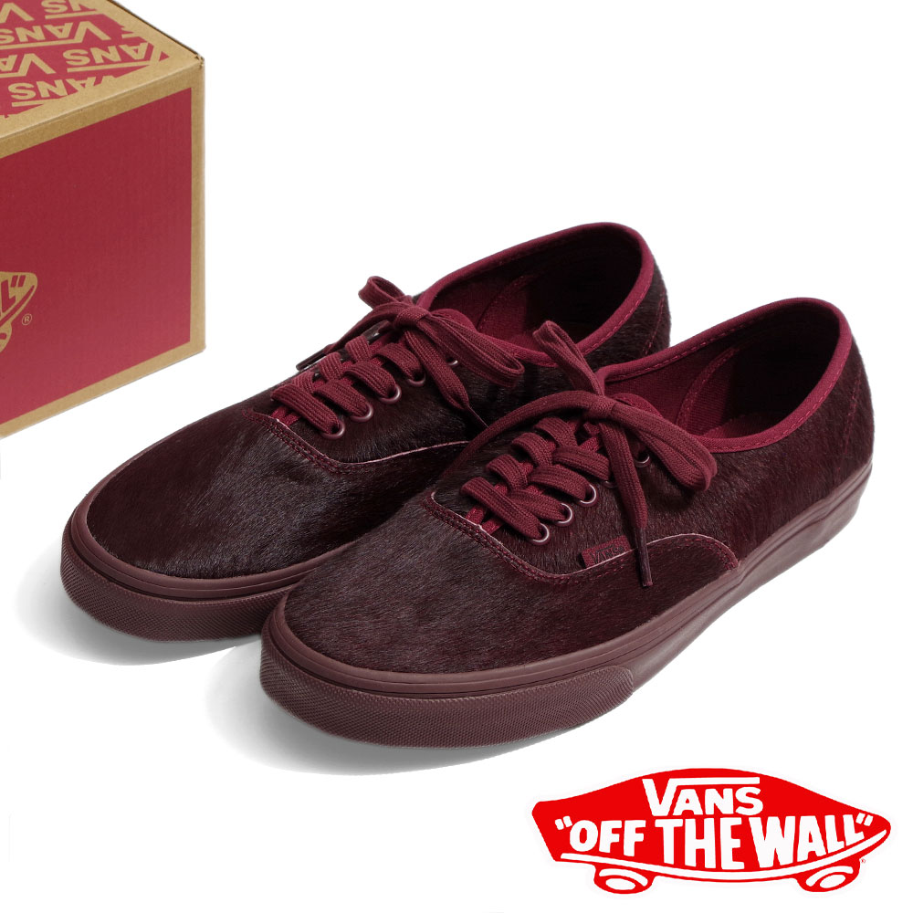 【VANS ヴァンズ】AUTHENTIC PONY HAIR PORT オーセンティック ポニーヘアーポート