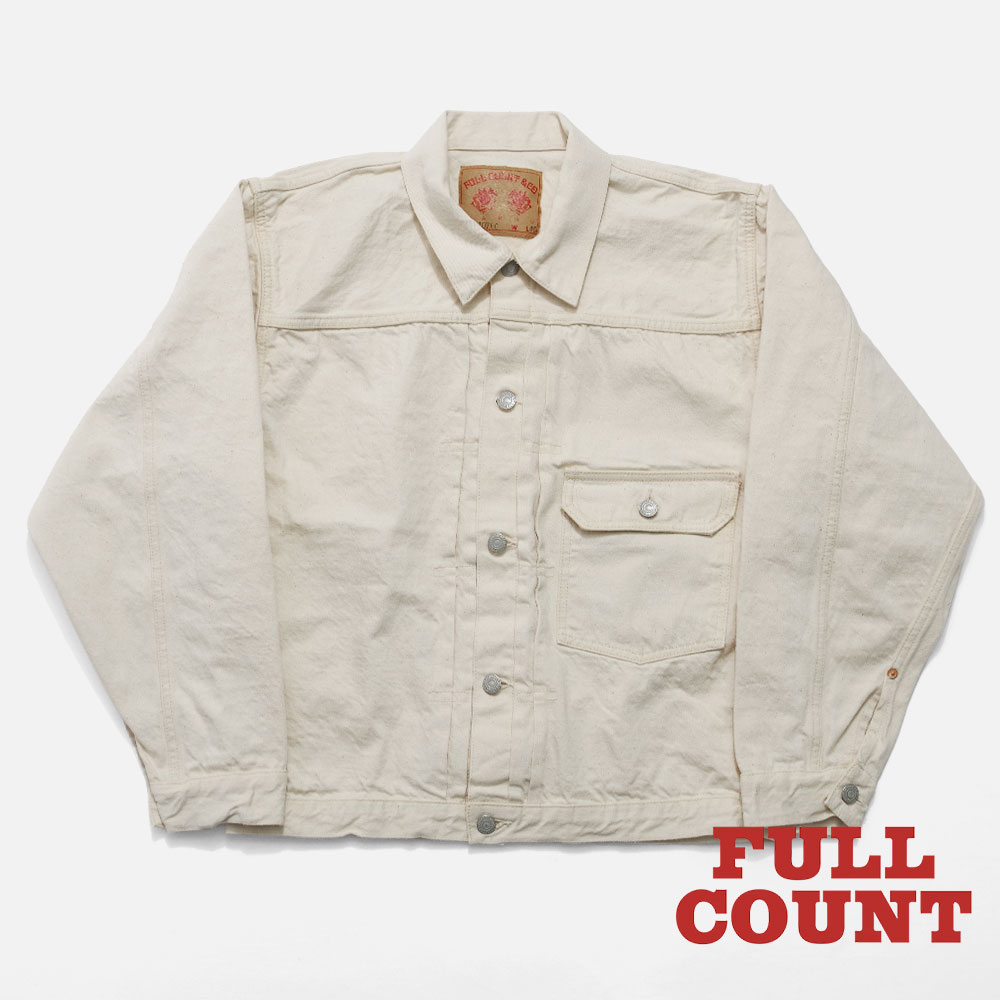 【FULLCOUNT フルカウント】2107EC Type1 Ecru Denim Jacket 13.7oz One Wash エクリュデニムジャケット ファースト ジージャン ワンウォッシュ