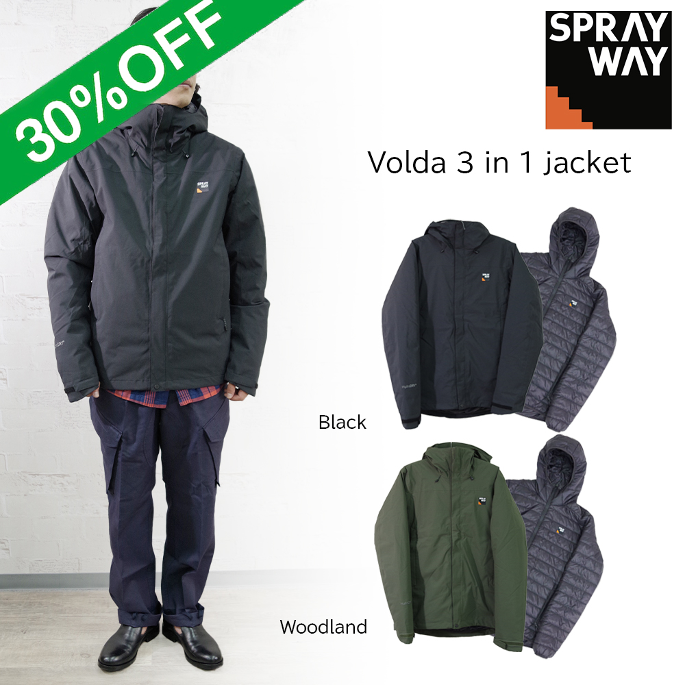 SPRAYWAY スプレーウェイ】 Volda 3 In 1 Jacket ヴォルダ スリー 