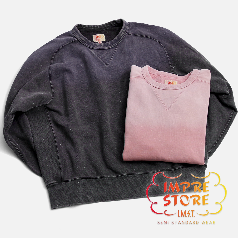 【IMPRESTORE インプレストア】Martha paint splattered Freedom sweat マーサ スプラッターペイント加工 フリーダムスウェット