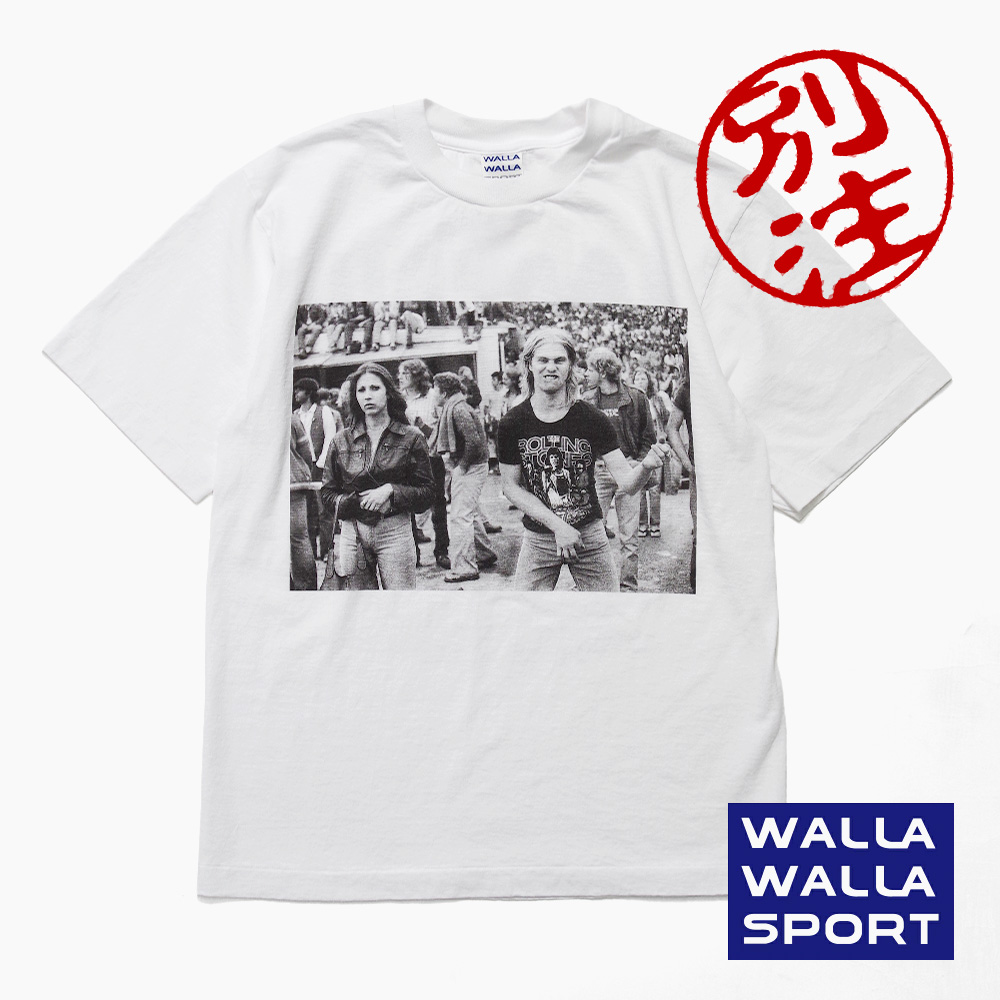 【WALLA WALLA SPORT ワラワラスポーツ】special order S/S PRINT Tee JOSEPH SZABO “RS FANS” 別注 半袖プリントTeeシャツ ジョセフ・ザボ ローリングストーンズファン