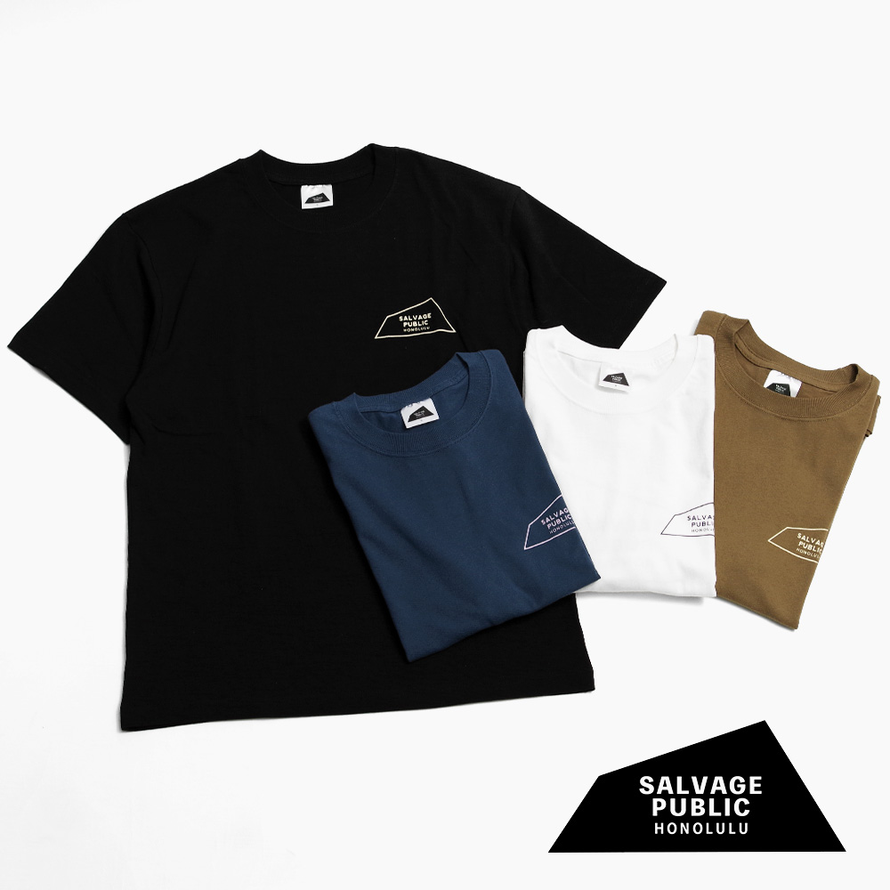 【SALVAGE PUBLIC サルヴェージ・パブリック】Standard S/S Tee(Logo Outline) スタンダード半袖Tシャツ ロゴアウトライン
